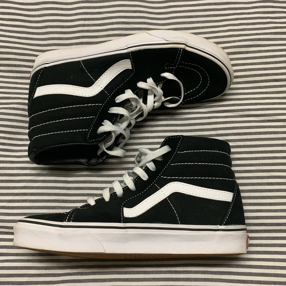 Vans Old Skool Black and White Hightops